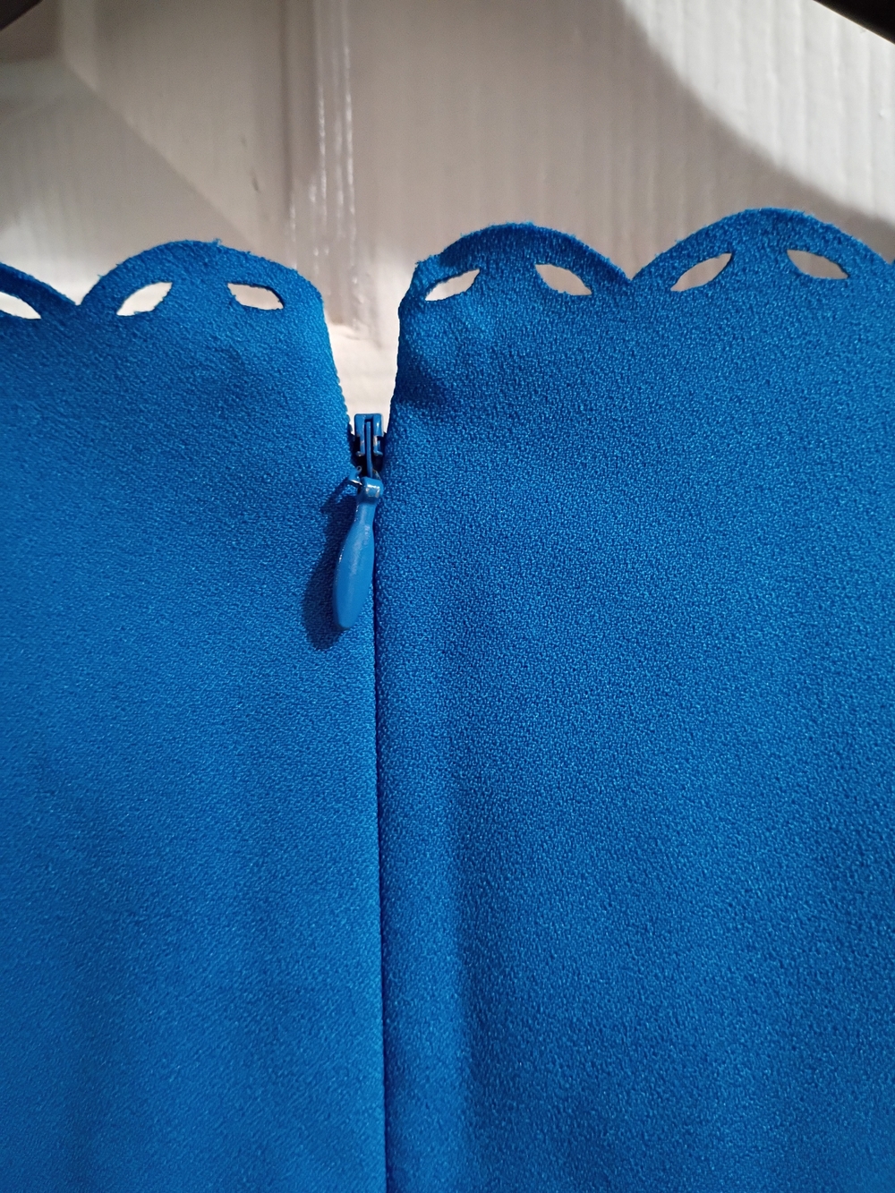 NWOT💙 J. Crew Sleeveless Scalloped Blue 💙 Dress - Picture 2 of 4